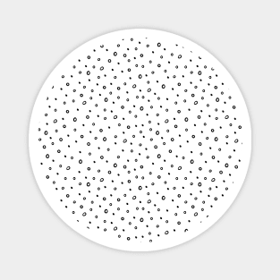 Random small black spots pattern Magnet